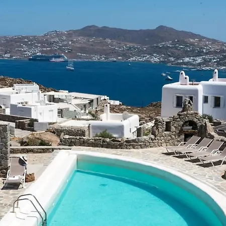 Gorgeous W Ocean Views And Shared Pools Villa Ornos (Mykonos)